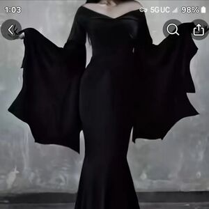 Off the shoulders Motica Addams dress